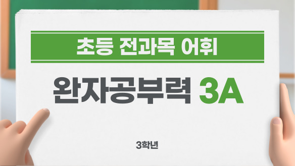 (초등 전과목 어휘) 완자공부력 3A - 3학년